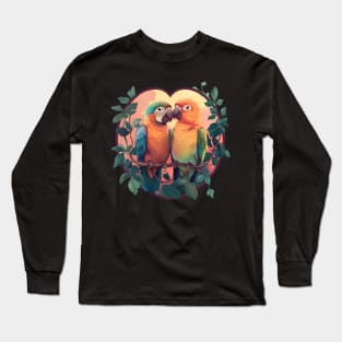 Parrots Lover Design Long Sleeve T-Shirt